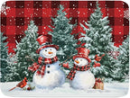 Christmas Snowman Dish Drying Mat by Kawani
