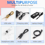 120 PCS 5/6/8 Inch Cord Wraps for Charging Cords – Data Cable Organizer Ties – - Image 4