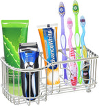 Simple Houseware Multi-Functional 6 Slots Toothbrush Holder - Image 2
