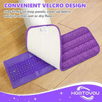 HOMTOYOU Reusable Pads Refills for Swiffer Power Mop: 6 Pack Microfiber Pad for - Image 6