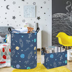 FANKANG Storage Basket, Nursery Hamper Canvas Laundry Basket Foldable - Image 6