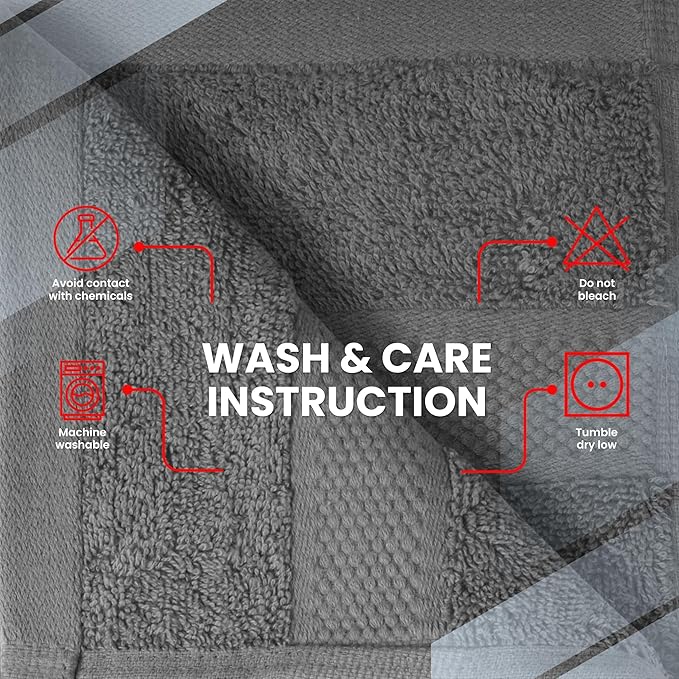 Infinitee Xclusives Dark Grey Hand Towels - Image 7