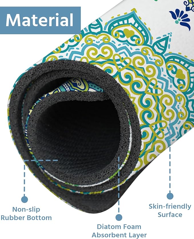 Patterned Sink Faucet Mat Kitchen Splash Guard Super Absorbent Drying Mat - Image 4
