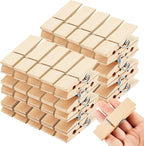 Kigley 50 Pcs Large Wooden Clothespins Extra Wide 2.83 Inches Length Sturdy by Kigley