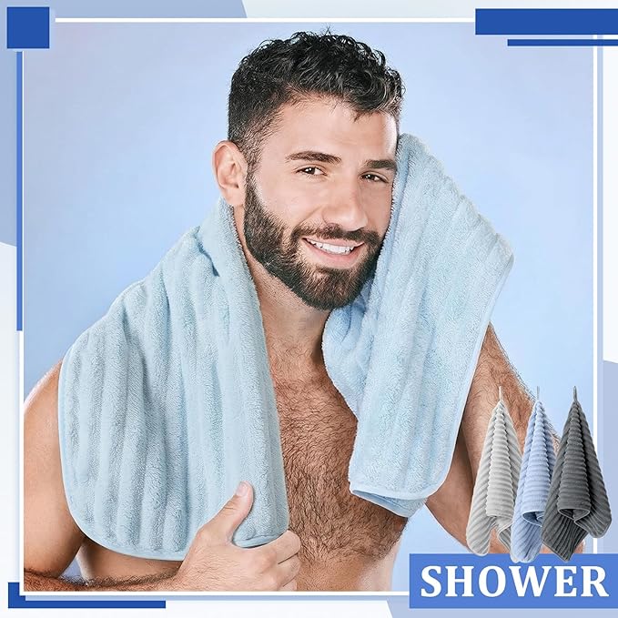 4 Pcs Hand Towel for Bathroom 14 x 30 Inch Neutral Microfiber Quick Dry - Image 5