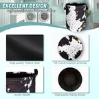 Retro Brown Cows Texture Laundry Basket Foldable Funny Laundry Hamper Oxford - Image 4