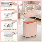 ELPHECO Bathroom Trash Can - Image 6