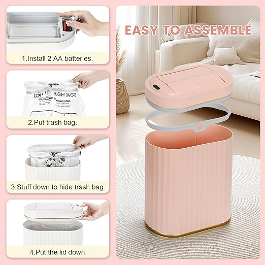 ELPHECO Bathroom Trash Can - Image 6