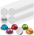 CAPMESSO Aluminum Foils Lids for Vertuo Reusable Pods, Compatible for by CAPMESSO