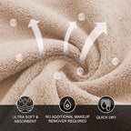 MOONQUEEN Microfiber Facial Cloths Fast Drying Washcloth 12 Pack - Image 7