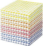 Nialnant 8 Pcs Kitchen Dish Rags, 100% Cotton Soft Absorbent Quick Drying Dish by Nialnant