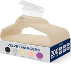 SereneLife 200 Pack Velvet Hangers by SereneLife