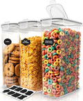 Utopia Kitchen Cereal Containers Storage Set – 3 Pack 4L Airtight Food Storage by UTOPIAKITCHEN