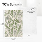 Cute Botanic Dish Towels for Drying Dishes, Absorbent Decorative Sage Green - Image 2