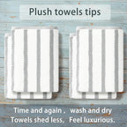 Grey and White Bath Towels - Image 3