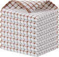 Kitinjoy Cotton 8 Pack Terry Kitchen Dish Cloths, 12 x 12 Inches Super Soft and by Kitinjoy