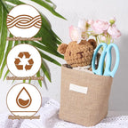 Small Hanging Basket, Small Wall Basket Cotton and Linen Hanging Storage - Image 3