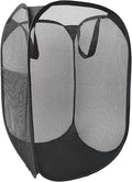 The upgraded pop-up laundry basket features a breathable side pocket mesh design by FOAYACCY