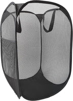 The upgraded pop-up laundry basket features a breathable side pocket mesh design by FOAYACCY