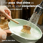 Jungle Culture 4 Piece Bamboo Dish Brush Set - Image 3