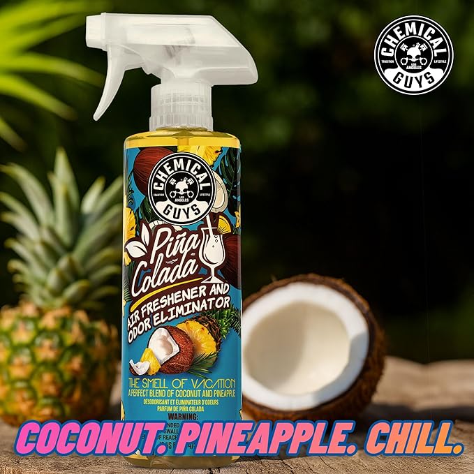 Chemical Guys AIR22916 Pina Colada Air Freshener and Odor Eliminator, 16 fl oz - Image 4