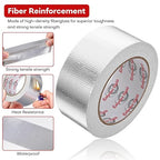 4in x 82ft Adhesive Aluminum Foil Heat Shield Tape, Fiberglass Thermal - Image 4