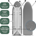 Hearth & Harbor Ironing Board Cover and Pad 15x54 Full Size, Thick Heavy Duty - Image 4