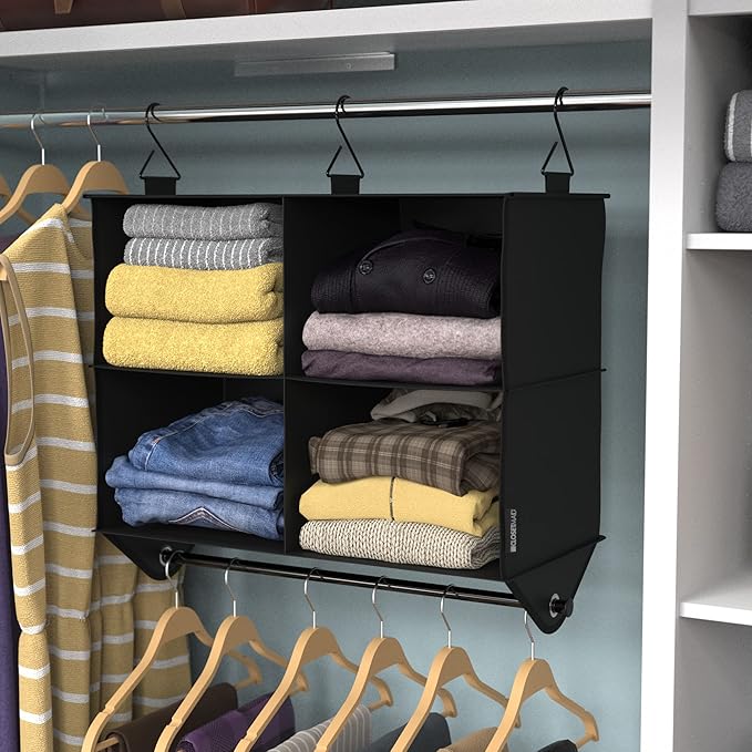 ClosetMaid 4-Shelf Fabric Hanging Closet Organizer - Image 3