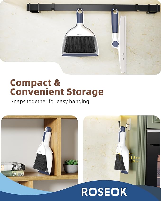 Mini Broom and Dustpan Set for Cleaning, Compact Desktop Dustpan - Image 9