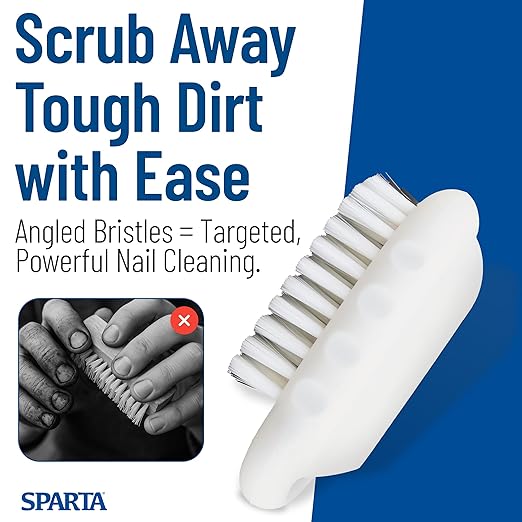 SPARTA Nail Scrub Brush Commercial-Grade, Heavy-Duty Hand and Fingernail Brush - Image 6