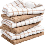 Bumble Premium Cotton Dish Cloths 12" x 12"| Tan Design | 405 GSM | Highly - Image 6