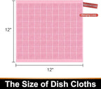 Mordimy 100% Cotton Terry Cloth Dish Cloths, Soft and Absorbent Checkered Dish - Image 6