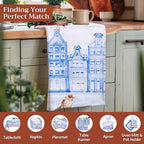 Maison d' Hermine Kitchen Towels Set of 3 100% Cotton 27.50" x 20" Reusable - Image 4