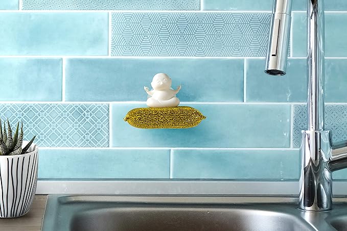 PELEG DESIGN Yogi Sponge Holder, Cute Plastic Sponge Holder - Image 2
