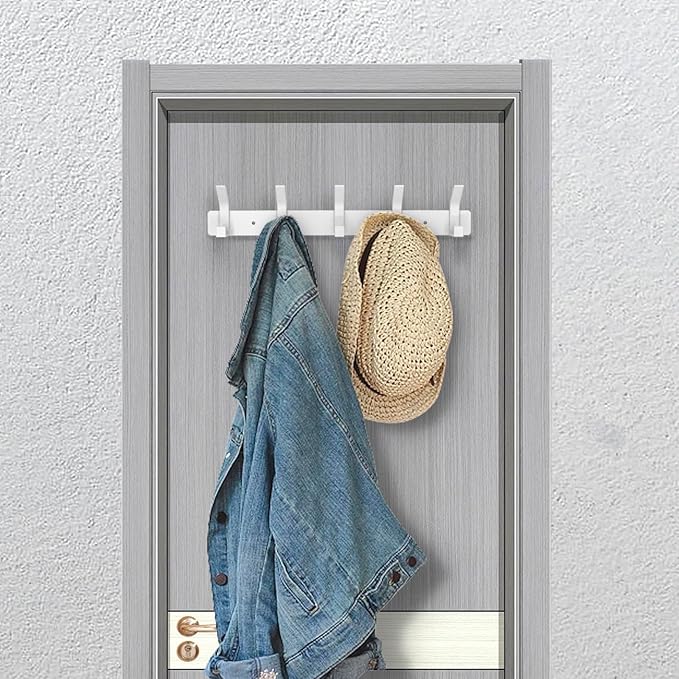 Coat Rack Wall Mounted, 5 Coat Hooks - Image 5