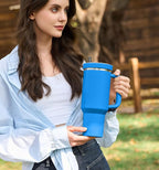 30oz Flip Straw Leak Proof Lid for Stanley Quencher, 30 oz Tumbler Lid - Image 6