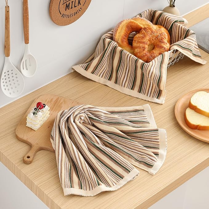 SALAS Kitchen Dish Towels for Drying Dishes, Large Cotton Kitchen Cloths Hand - Image 7