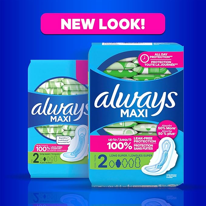 Always Maxi Feminine Pads with Wings - Image 7