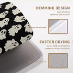 Halloween Ghosts Dish Drying Mat Black and White Large Kitchen Mats Dish Drying - Image 5