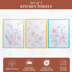 Maison d' Hermine Kitchen Towels Set of 3 100% Cotton 27.50" x 20" Reusable - Image 2
