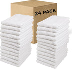 Living Fashions Bar Mop Cleaning Kitchen Dish Cloth Towels 12" x 12", 100% by Living+Fashions