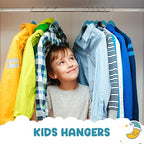 HOUSE DAY Velvet Kids Hangers 60 Pack, Premium Childrens Hangers - Image 2