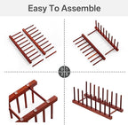 HBlife 4pcs Padauk Dish Drying Rack - Image 4