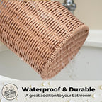 GRANNY SAYS Wicker Small Bathroom Trash Can - Image 5
