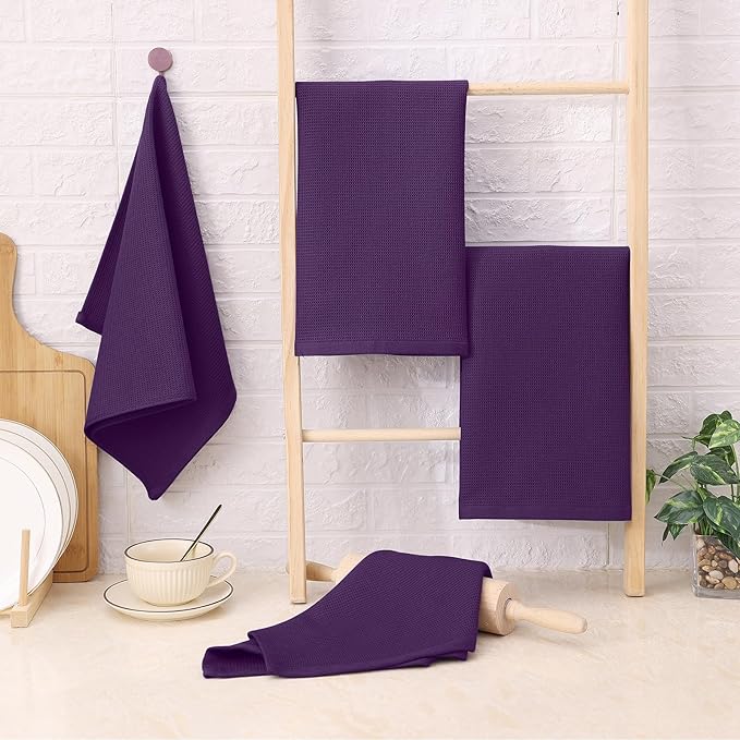 Homaxy 100% Cotton Waffle Weave Kitchen Towels - Image 7