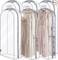 BALEINE 60'' Clear Garment Bags, 10.5'' Wide PEVA Suit Bag by BALEINE