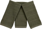 Serafina Home Olive Green Kitchen Hand Dish Towels: Oversized 28" x 18" - Image 6