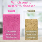 Cellulose Sponges, Large Size 4" x 6" x 1" - Image 9