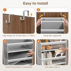 Over The Door Organizer, 6 Shelf Door Hanging Organizers - Image 6