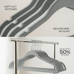 Utopia Home Velvet Hangers 150 Pack – Luxury Non-Slip Slim Pant & Coat Hangers - Image 8